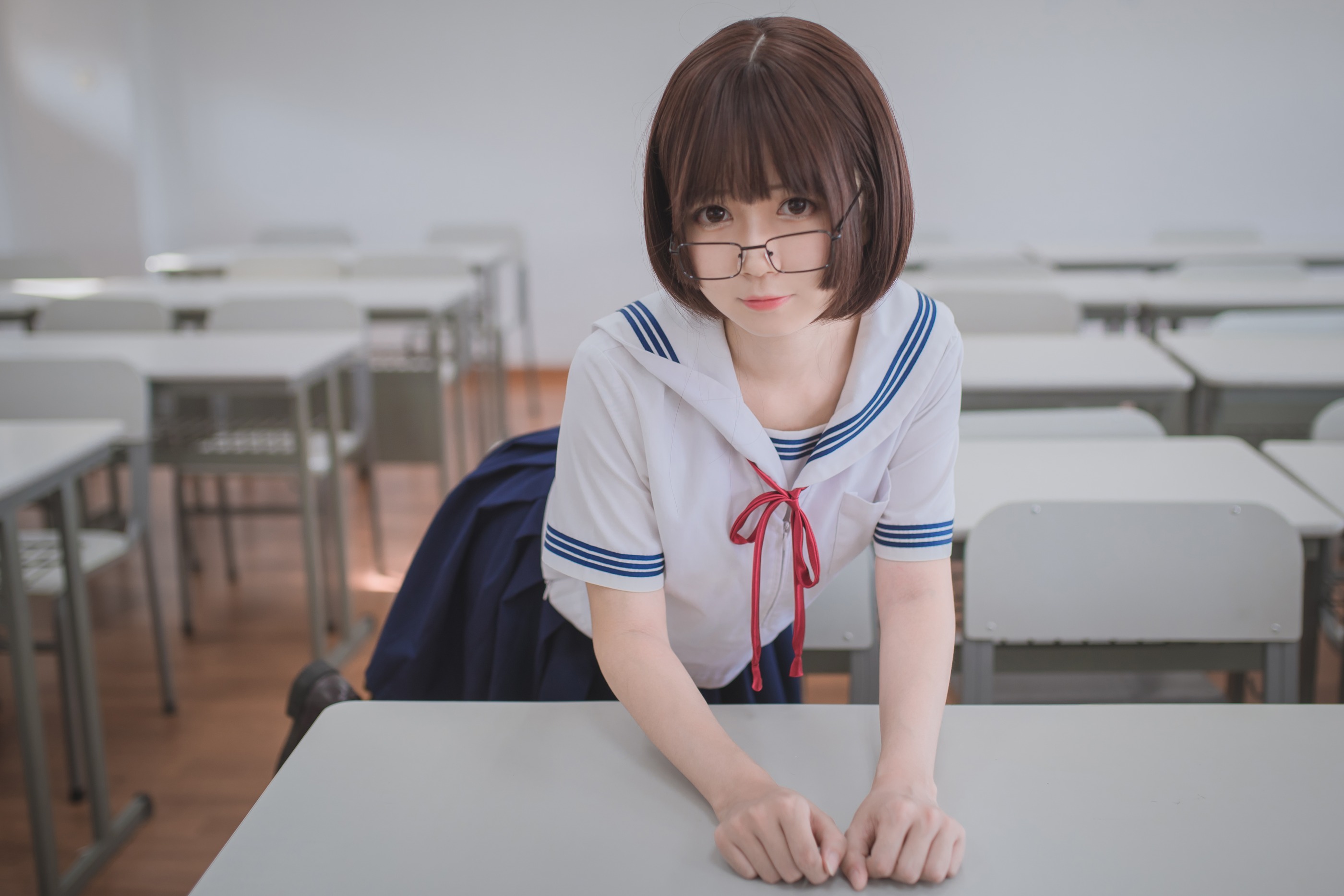 图片[1]-白金Saki – NO.011 狂三校服[28P]-XikXak